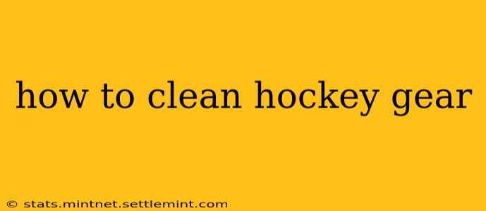 how to clean hockey gear