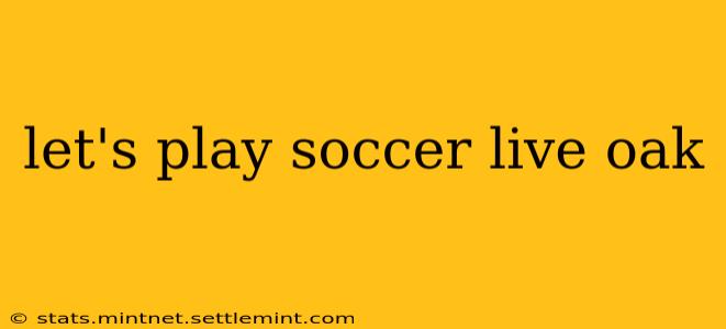 let's play soccer live oak
