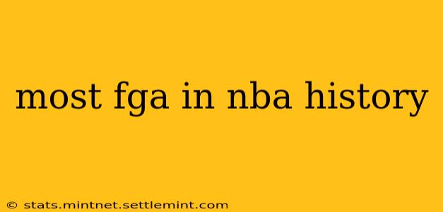 most fga in nba history